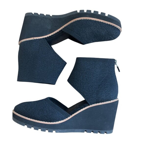 Eileen Fisher Alec Wedge Pump - midnight - Size 8 - EXCELLENT CONDITION - Picture 7 of 7